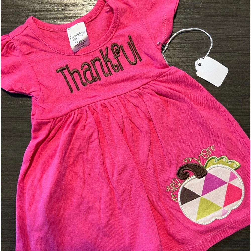 Thankful baby girl dress